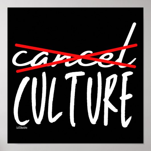 CANCEL CANCEL CULURE lustig sarkastisch Poster (Vorne)