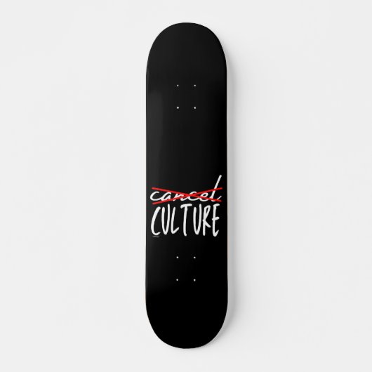 CANCEL CANCEL CULURE lustig sarkastisch            Skateboard (Vorne)