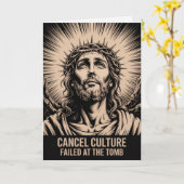 Cancel Culture Failed At The Tomb Easter Card  Karte (Gelbe Blume)