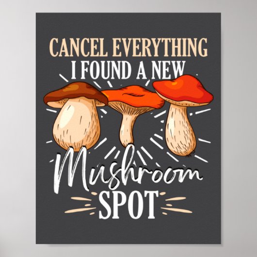 Cancel Everything I Found A New Mushroom St Fora  Poster (Vorne)
