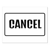 CANCEL GUMMISTEMPEL (Prägung)