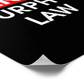 Cancel Murphys Law Outfit Funny Law School Abbrech Poster (Ecke)