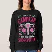 Cancel My Monthly Subscription  Hysterectomy Uteru Sweatshirt (Vorderseite)