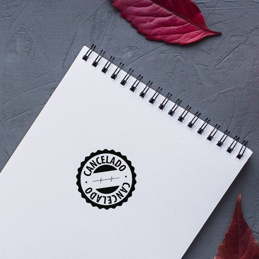 Cancelado, Portugiesischer Kautschuk-Briefmarke Gummistempel