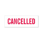 CANCELED Large Print Red Ink Self-Inking Briefmark Permastempel (Design)