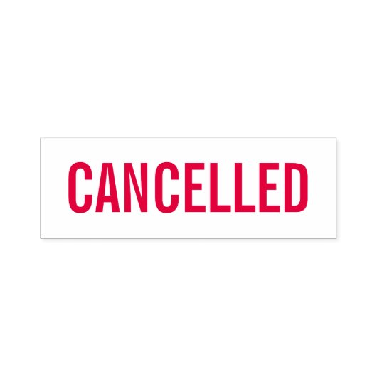 CANCELED Large Print Red Ink Self-Inking Briefmark Permastempel (Design)