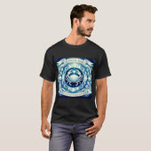 Cancer 2026 Zodiac Mandala Art – Moon Energy & Pro T-Shirt (Vorne ganz)