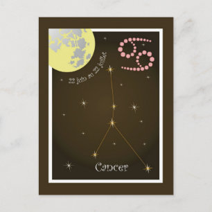 Cancer 22 juin au 22 juillet Postkarte