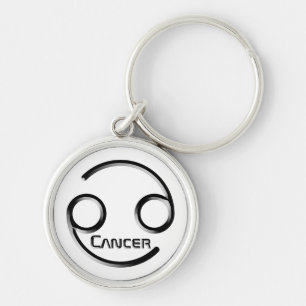 CANCER, abstrakte Gestaltung des Zodiakzeichens, Schlüsselanhänger