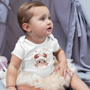 Cancer Baby: "Crab's Cosy Zodiac Style" Baby Strampler