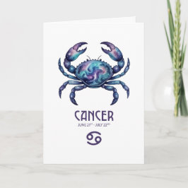 Cancer Birthday Card Feiertagskarte