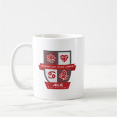 Cancer Birthday Crest™ for July 1-22 Mug Kaffeetasse (Links)