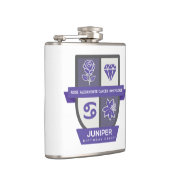 Cancer Birthday Crest™ for June 22-30 Flachmann (Rechts)