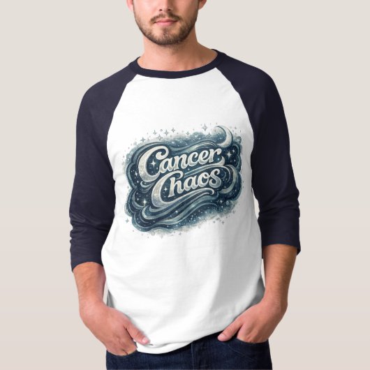 Cancer Chaos | Moody Moon Zodiac Astrology Shirt (Vorderseite)