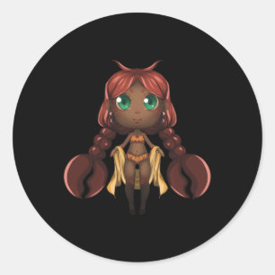 Cancer Chibi Anime Niedlich Girl Solo Sticker