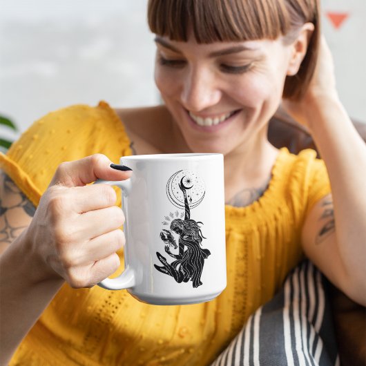 Cancer Dancing Girl 15oz Black Rim Tasse