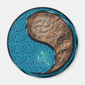 Cancer & Earth Dog Magnet (Vorne)