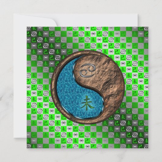 Cancer & Earth Goat Karte (Vorderseite)