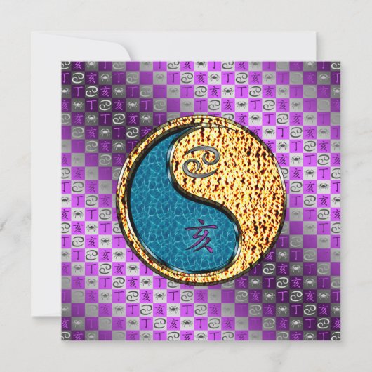 Cancer & Fire Boar Karte (Vorderseite)