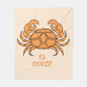 Cancer Fleece Blanket (Vorderseite)