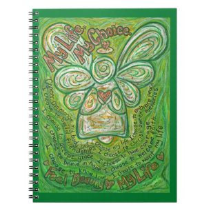 Cancer Gedicht Green Angel Art Journal Notizblock