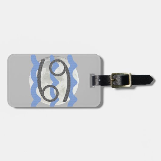 Cancer Gepäckanhänger (Vorderseite horizontal)