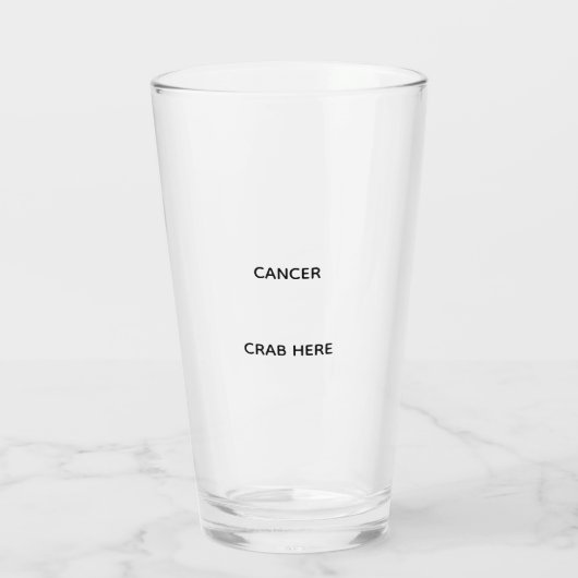 Cancer glass glas (Rückseite)