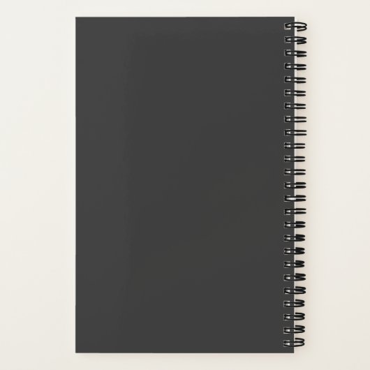 Cancer Journal Black Back Diary Notizblock (Rückseite)