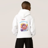 Cancer Keeper of Fairytales Zodiac Kids Hoodie Pul (Schwarz voll)