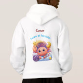 Cancer Keeper of Fairytales Zodiac Kids Hoodie Pul (Rückseite)