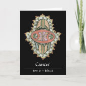 Cancer Khamsa Note Card Karte (Vorderseite)