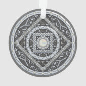 Cancer Mandala Akrylornament Ornament (Rückseite)