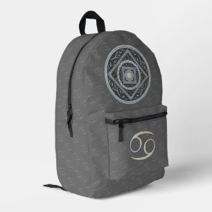 Cancer Mandala Bedruckter Rucksack
