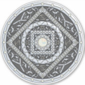 Cancer Mandala Contour Sticker (Vorderseite)