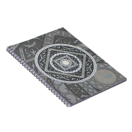 Cancer Mandala Notebook Notizblock (Rechte Seite)