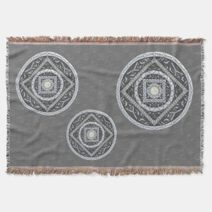 Cancer Mandala Throw Blanket Decke