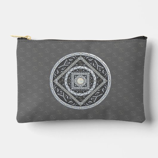Cancer Mandala Zubehörtasche (Vorderseite)