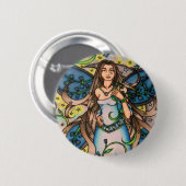 Cancer MoonChild Fairy Goddess Button (Vorne & Hinten)