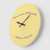 Cancer not invited clock große wanduhr (Winkel)