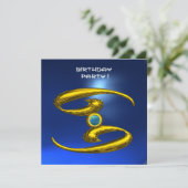 CANCER OPALE, Saphir hellgelb blau Ankündigung (Stehend Vorderseite)