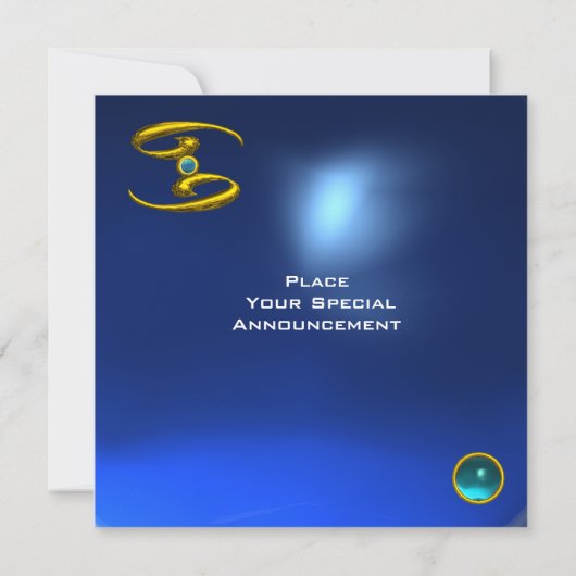 CANCER OPALE, Saphir hellgelb blau Ankündigung (Rückseite)