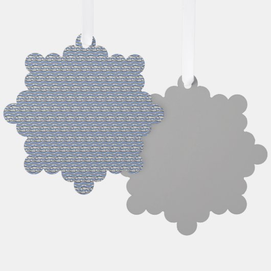 Cancer Ornament Karte (Vorderseite/Rückseite)