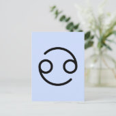Cancer Postkarte (Stehend Vorderseite)