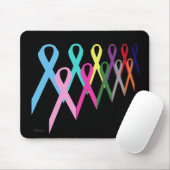 Cancer Ribbons Mousepad by Heard_ (Mit Mouse)