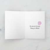 Cancer Rock Star! So stolz auf dich! Förderung Karte (Innenseite)