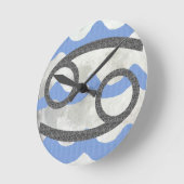 Cancer Runde Wanduhr (Winkel)