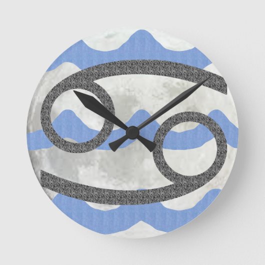 Cancer Runde Wanduhr (Vorderseite)