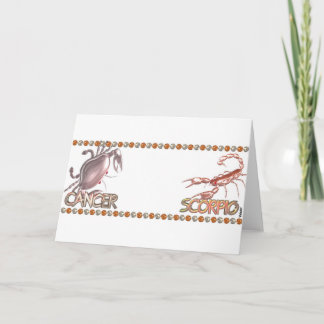 Cancer Scorpio zodiac friendship by Valxart Karte