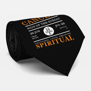 Cancer Sign of the Zodiac, Astrological Krawatte