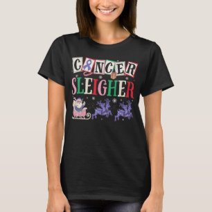 Cancer Sleigher Christmas Santa Esophageal Cancer T-Shirt